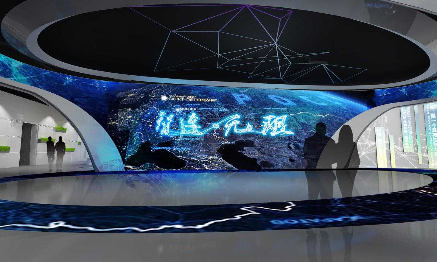 企业展厅小而精致的设计风格广东明岸定制(图1)